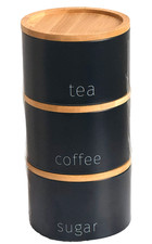 3pc Stacking Coffee Tea Sugar