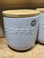Dunelm Coffee Canisters X18