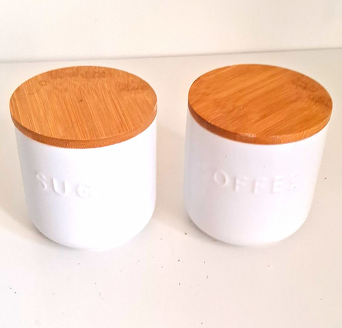 Dunelm white stoneware coffee - white,