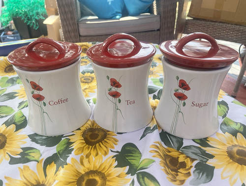 Dunelm 3pc ceramic coffee - 3pc,