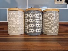 Set Of 3 Tea Coffee Sugar