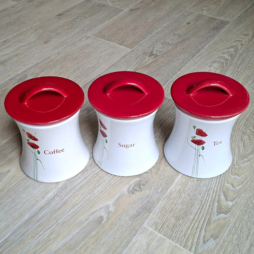 Dunelm red poppy ceramic - dunelm,