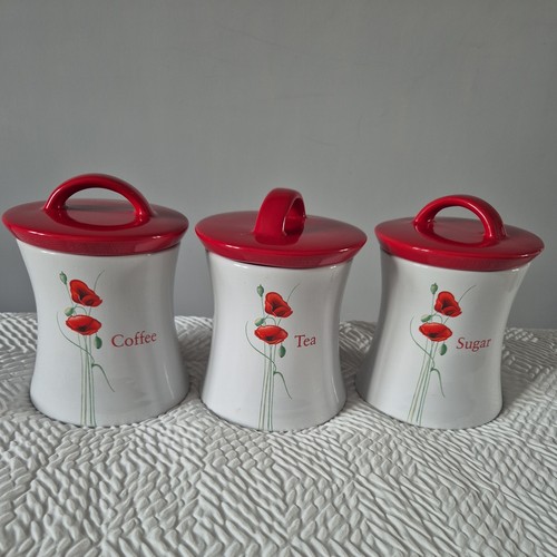 Dunelm red poppy ceramic tea - dunelm,