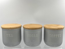 3x Dunelm Grey Tea Sugar