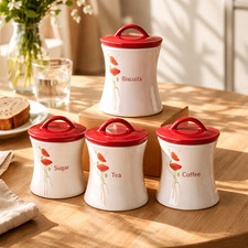 Dunelm Poppy Design Tea Coffee