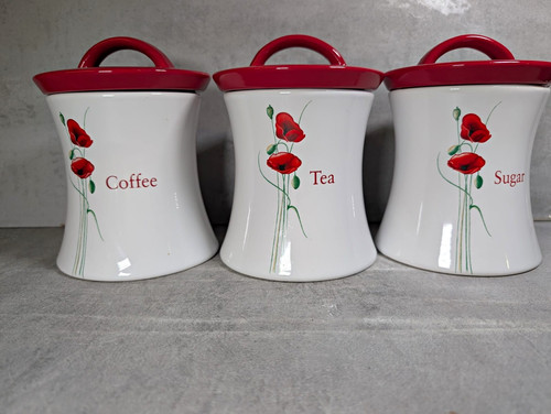 Dunelm poppy 3pc coffee tea - dunelm,