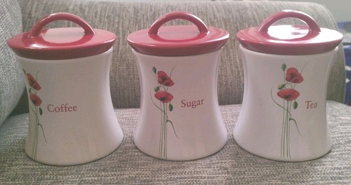 Dunelm red poppy ceramic tea - dunelm,